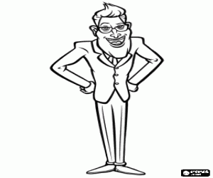 desenho de O Presidente Hathaway para colorir