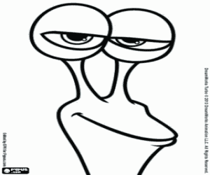 desenho de O rosto de Descolado para colorir