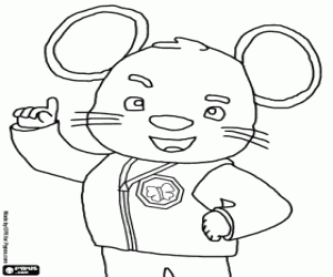desenho de Ocelado, um personagem de Umizoomi para colorir