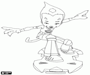 desenho de Odd, o surfista de Code Lyoko para colorir