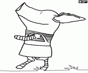 desenho de Olivia, personagem de Ian Falconer para colorir