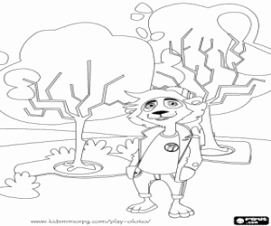 desenho de Oloko, um jogo de estratégia online para colorir