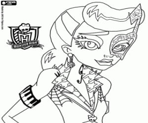 desenho de Opereta, personagem Monster High para colorir