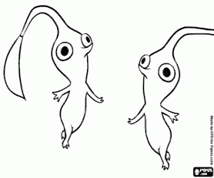 desenho de Os estranhos seres Pikmin para colorir