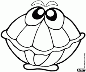 desenho de Ostra para colorir