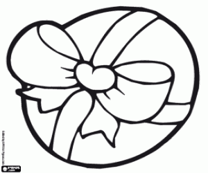 desenho de Um ovo de Páscoa embrulhado para colorir
