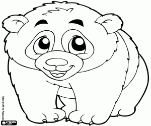 desenho de Um panda gigante da China para colorir