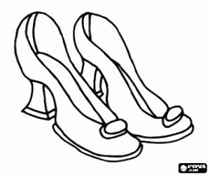 desenho de Par de sapatos elegantes para colorir