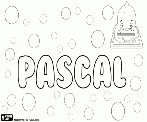 desenho de Pascal, nome francês para menino para colorir
