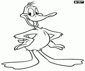 desenho de Patolino, um pato rabugento para colorir
