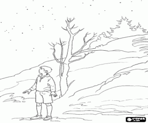 desenho de Pedro Pevensie em Nárnia para colorir