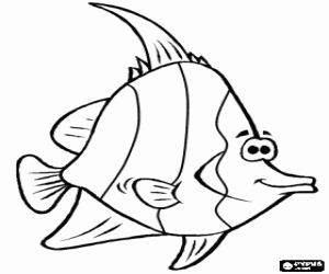 desenho de Peixe do coral para colorir