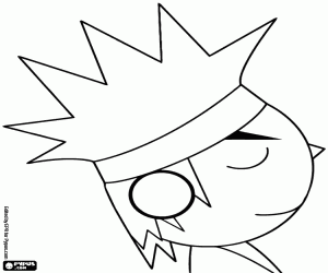 desenho de O penteado do saxofonista para colorir