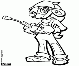 desenho de Penélope de Sly Cooper para colorir