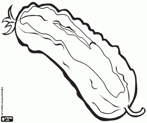 desenho de O pepino é muito hidratante para colorir