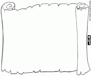 desenho de Pergaminho para o pai para colorir