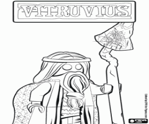 desenho de O personagem de Vitrúvio para colorir