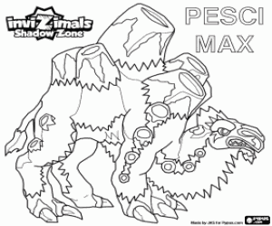 desenho de Pesci Max, Invizimals A nova dimensão para colorir