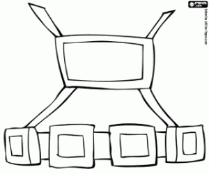 desenho de Pesos para o mergulhador para colorir