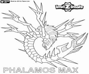 desenho de Phalamos Max, Invizimals para colorir
