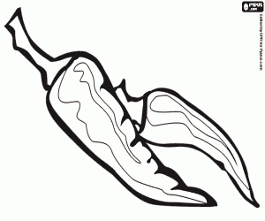 desenho de Os  pimentos ou pimentões para colorir