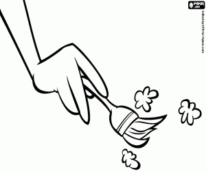 desenho de O pincel do arqueólogo para colorir