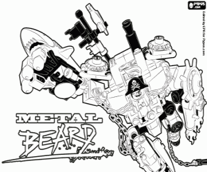 desenho de O pirata do filme Lego para colorir