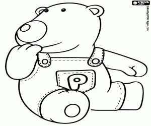 desenho de Poby o urso polar para colorir