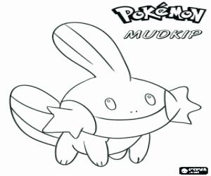 desenho de O pokemon Mudkip para colorir