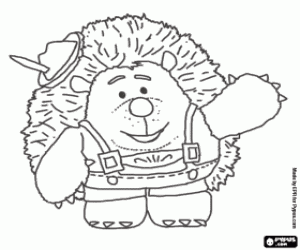 desenho de O porco-espinho Sr. Pricklepants para colorir