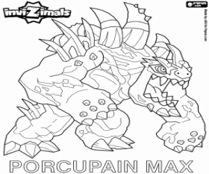 desenho de Porcupain Max, Invizimals para colorir