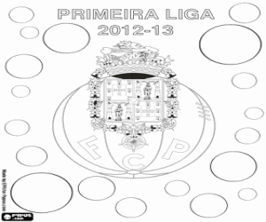 desenho de Porto, campeão 2012-2013 Portugal para colorir