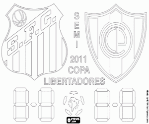 desenho de Primeira meia-final da Libertadores 2011 para colorir