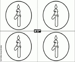 desenho de Primeiro convite de aniversário para colorir