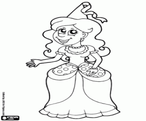 desenho de Princesa para colorir