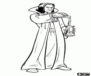 desenho de Professor Severo Snape para colorir