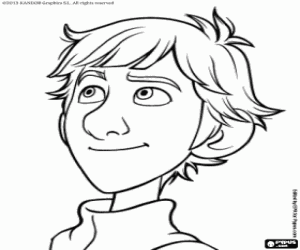 desenho de O protagonista é o Justin para colorir