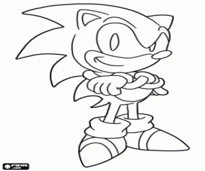 desenho de O protagonista, Sonic o hedgehog para colorir