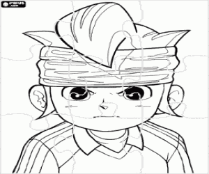 desenho de Puzzle de Inazuma Eleven, Mark Evans para colorir