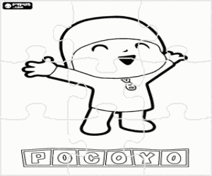 desenho de Puzzle do Pocoyo para colorir