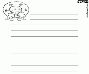 desenho de Pypus, coroa e desejos para o Natal para colorir