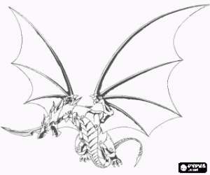 desenho de Pyrus Drago, Bakugan para colorir