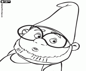 desenho de Páris, gnomo vermelho, Gnomeu e Julieta para colorir