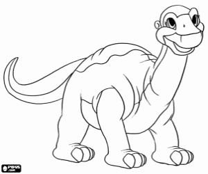desenho de Pézinho ou Littlefoot para colorir