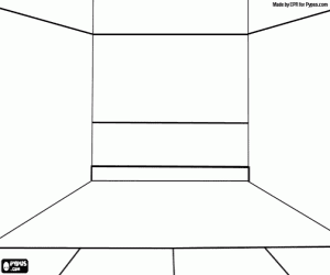 desenho de Uma quadra para jogar squash para colorir