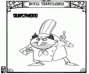 desenho de Quasimodo do Hotel Transilvânia para colorir