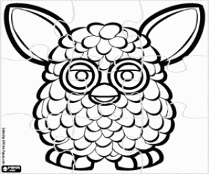 desenho de Quebra-cabeça do Furby para colorir