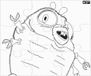 desenho de Quebra-cabeça do Insectosaurus para colorir