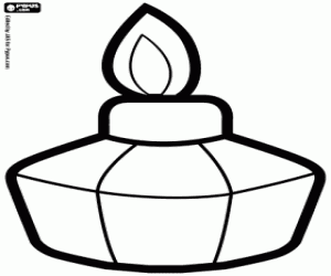 desenho de Um queimador de laboratório para colorir