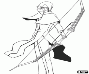 desenho de Quincy, personagem de Bleach para colorir